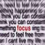 Avoiding distractions.